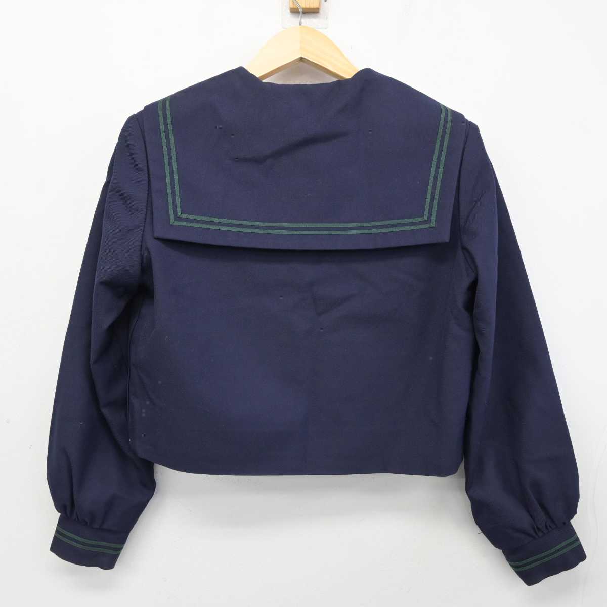 【中古】奈良県 高田西中学校 女子制服 3点 (セーラー服・スカート) sf058694