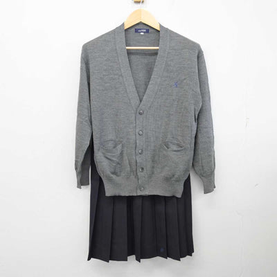 【中古】千葉県 船橋啓明高等学校 女子制服 2点 (ニット・スカート) sf058700