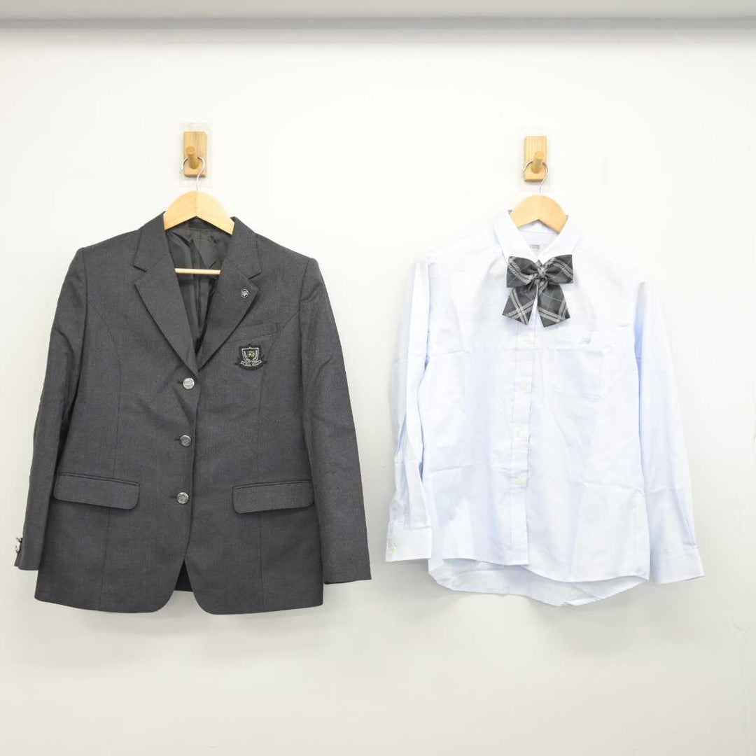 中古】東京都 藤村女子高等学校 女子制服 6点 (ブレザー・シャツ