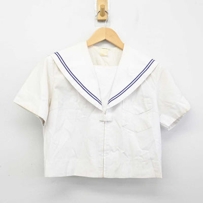 【中古】大阪府 喜連中学校 女子制服 2点 (セーラー服・スカート) sf058716