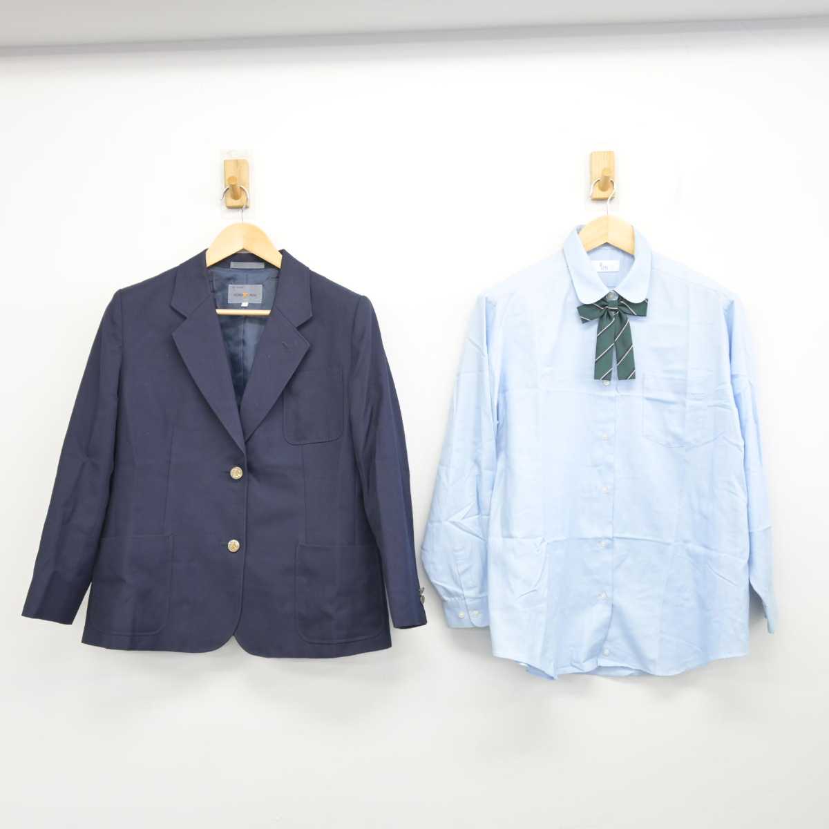 【中古】埼玉県 川口市立岸川中学校 女子制服 4点 (ブレザー・シャツ・スカート) sf058717