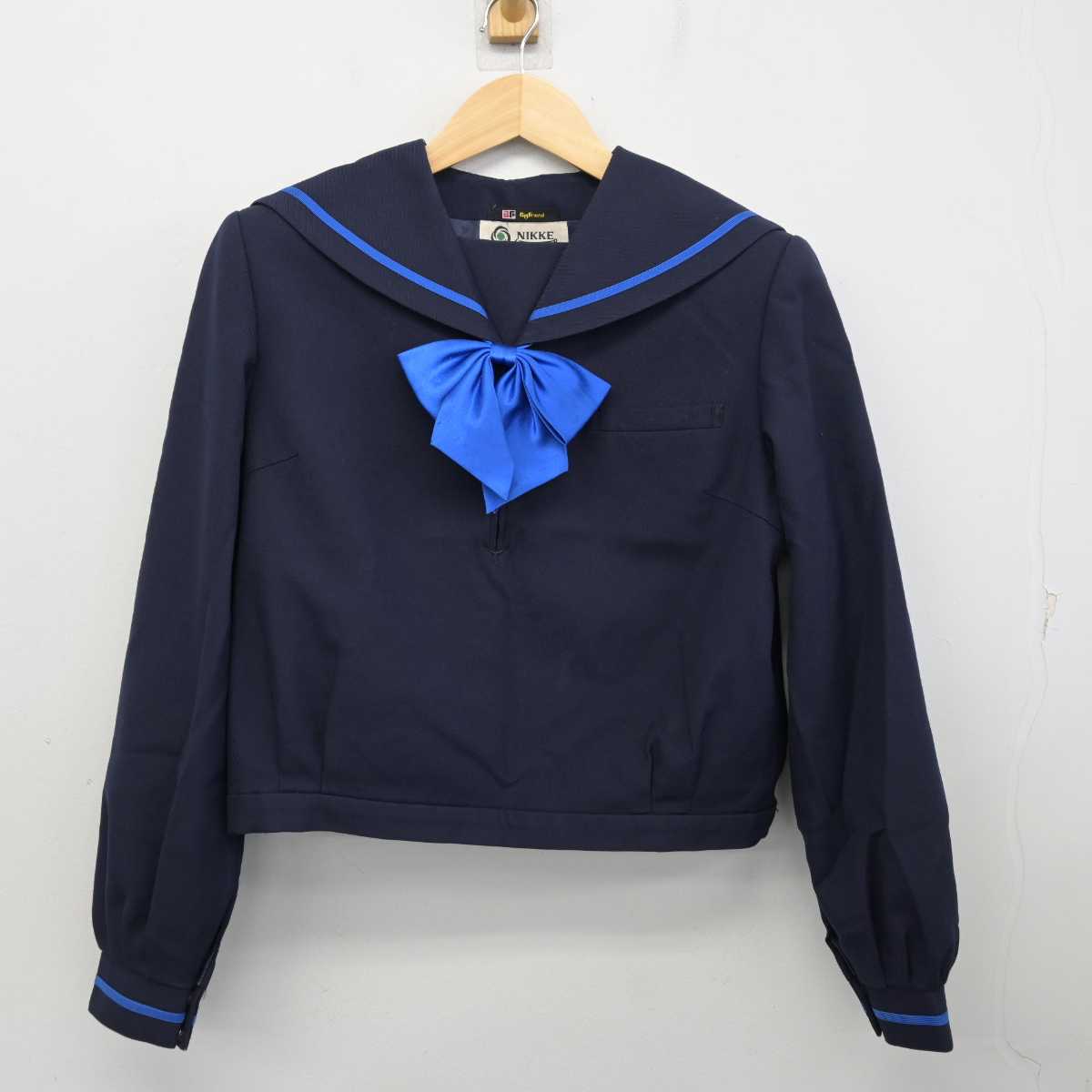 【中古】石川県 津幡南中学校 女子制服 3点 (セーラー服・スカート) sf058720