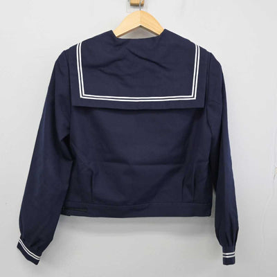 【中古】石川県 金沢市立西南部中学校 女子制服 3点 (セーラー服・スカート) sf058721