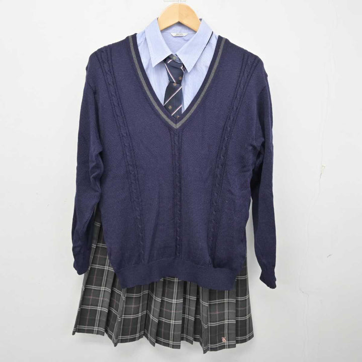 【中古】栃木県 上三川高等学校 女子制服 5点 (ブレザー・ニット・シャツ・スカート) sf058727 | 中古制服通販パレイド