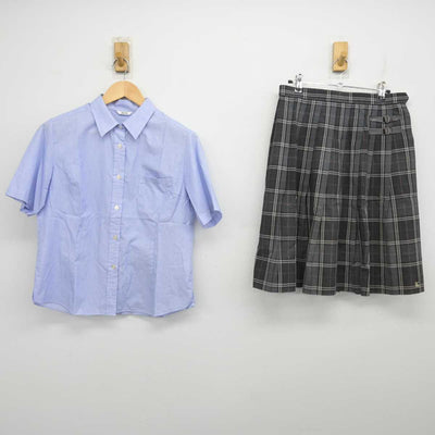 【中古】栃木県 上三川高等学校 女子制服 2点 (シャツ・スカート) sf058728