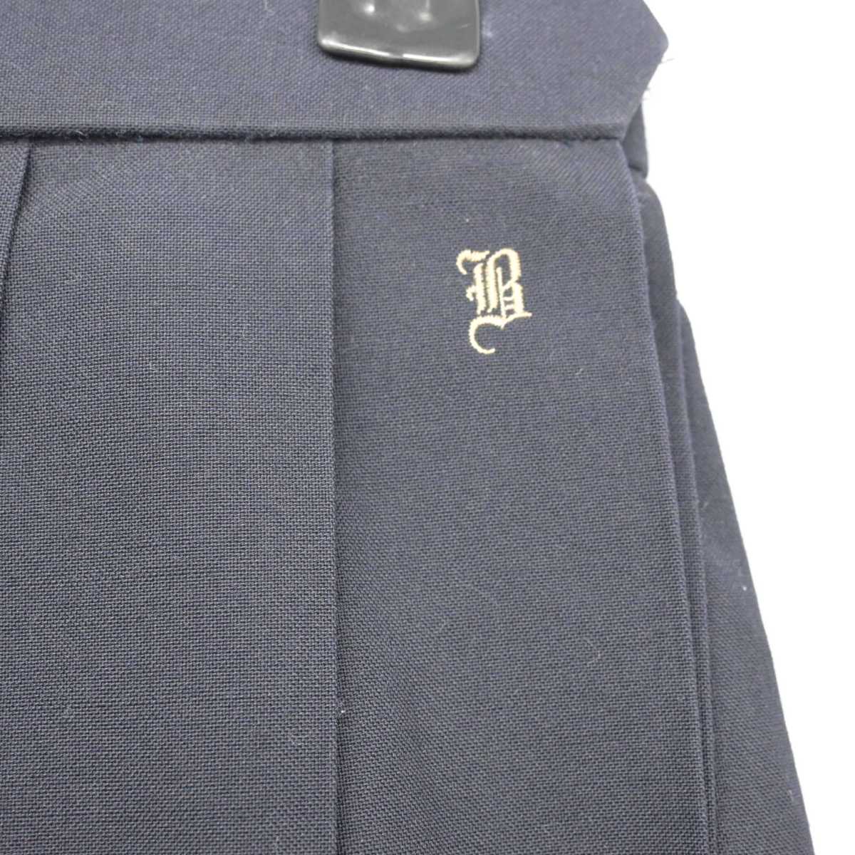 【中古】新潟県 万代高等学校 女子制服 3点 (ニットベスト・シャツ・スカート) sf058731