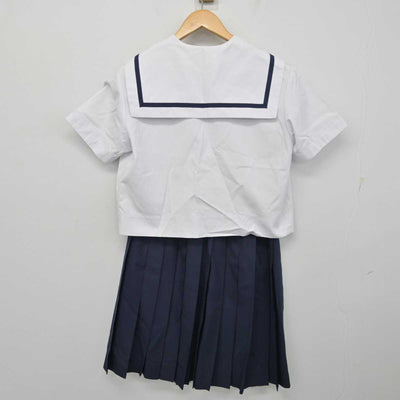 【中古】兵庫県 自由が丘中学校 女子制服 2点 (セーラー服・スカート) sf058735