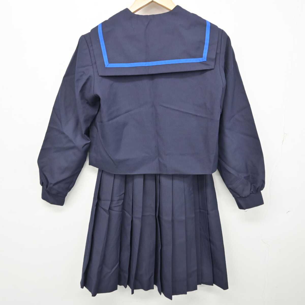 【中古】兵庫県 自由が丘中学校 女子制服 3点 (セーラー服・スカート) sf058736