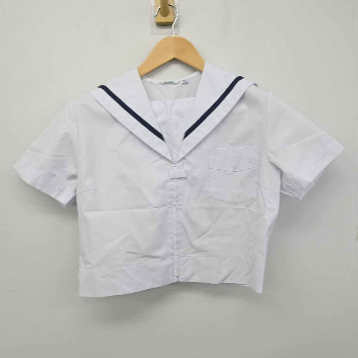 【中古】兵庫県 自由が丘中学校 女子制服 2点 (ニット・セーラー服) sf058737