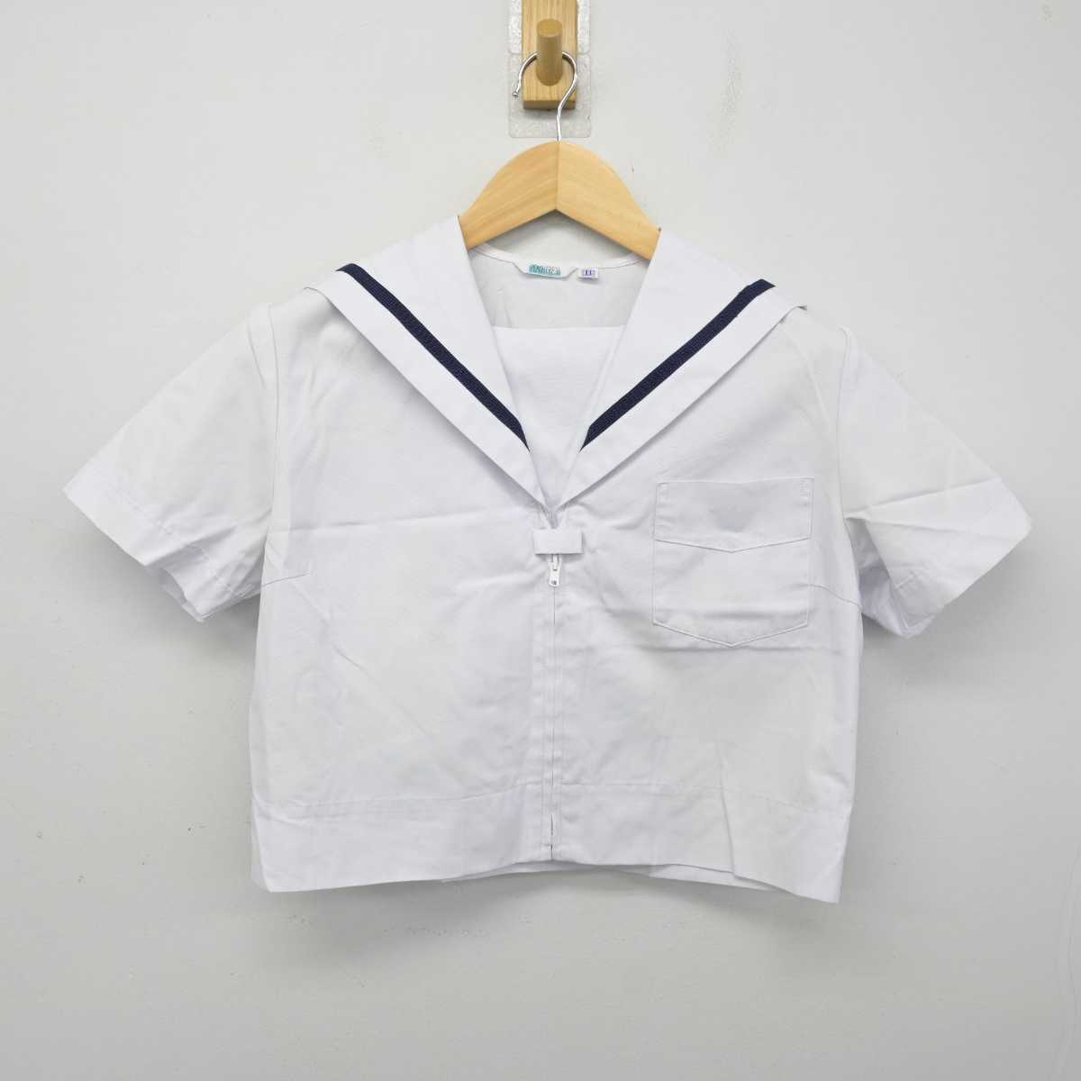 【中古】兵庫県 自由が丘中学校 女子制服 2点 (セーラー服・スカート) sf058738