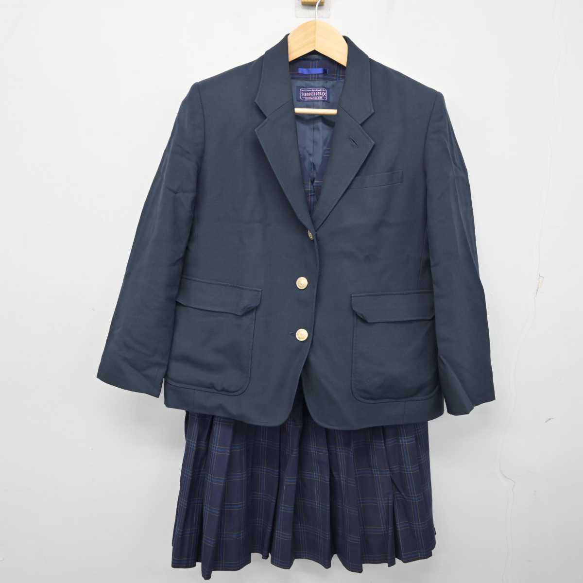 【中古】兵庫県 三木高等学校 女子制服 3点 (ブレザー・ベスト・スカート) sf058739