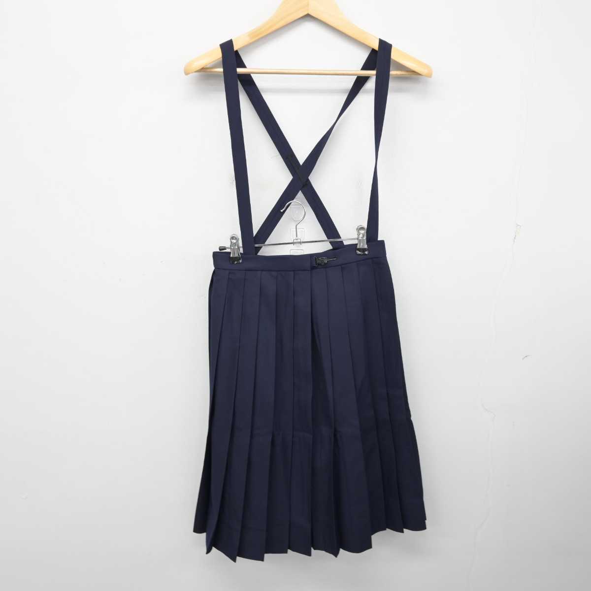 【中古】宮崎県 富田中学校 女子制服 3点 (セーラー服・スカート) sf058741