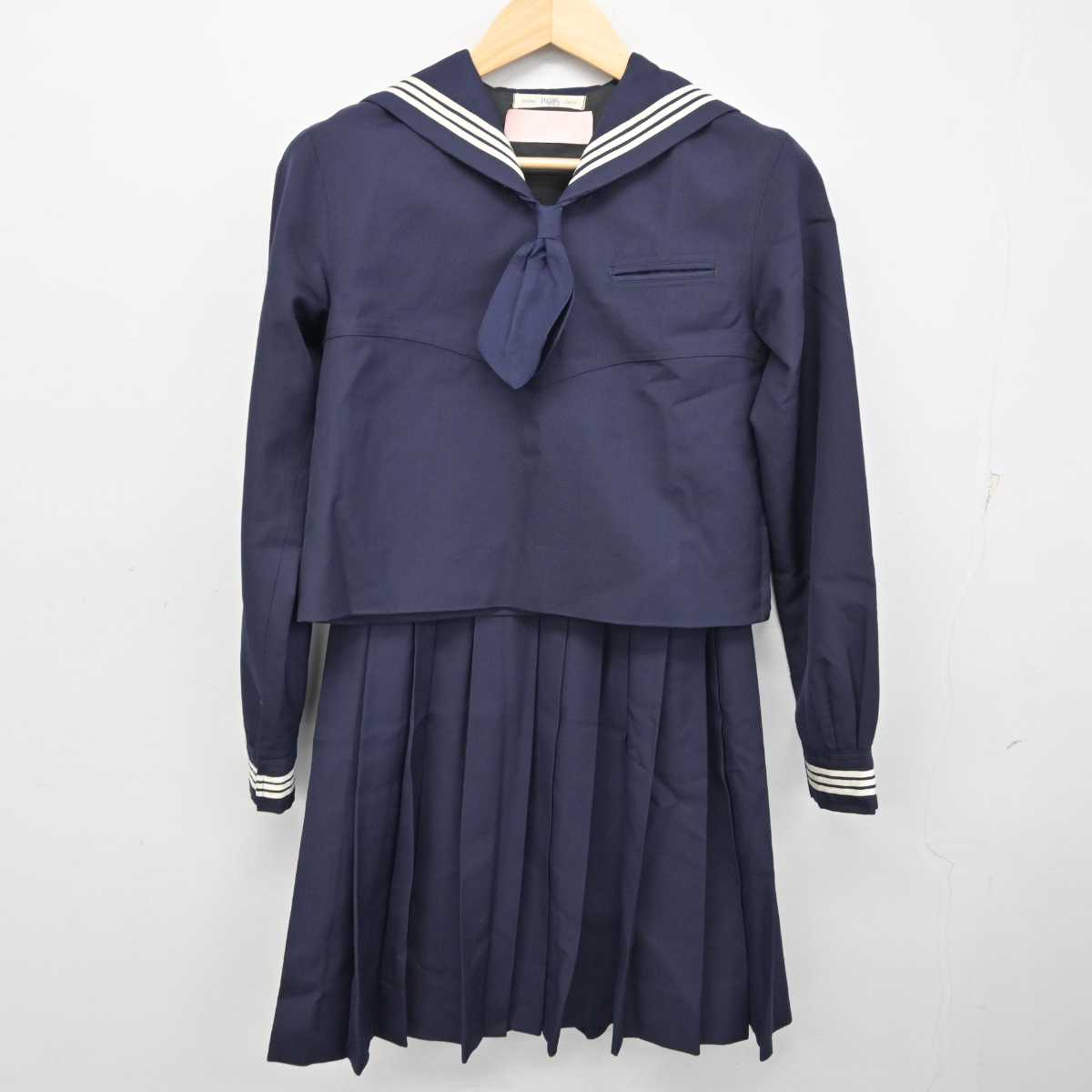 【中古】東京都 十文字高等学校 女子制服 3点 (セーラー服・スカート) sf058745