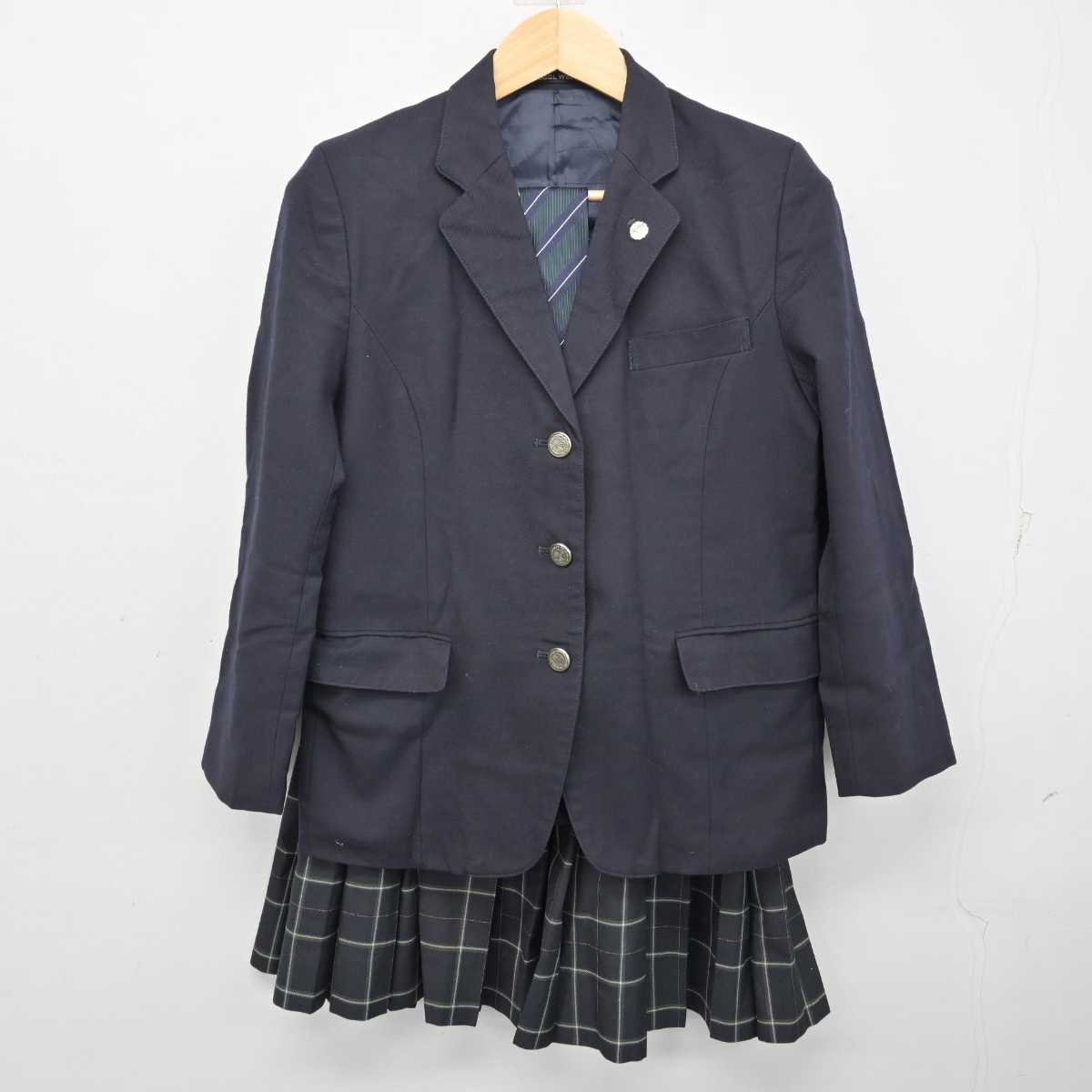 【中古】東京都 南平高等学校 女子制服 5点 (ブレザー・スカート) sf058750