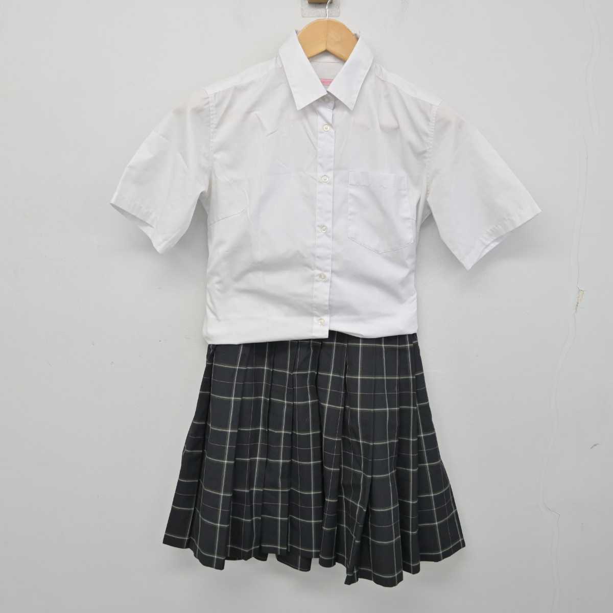 【中古】東京都 南平高等学校 女子制服 2点 (シャツ・スカート) sf058752