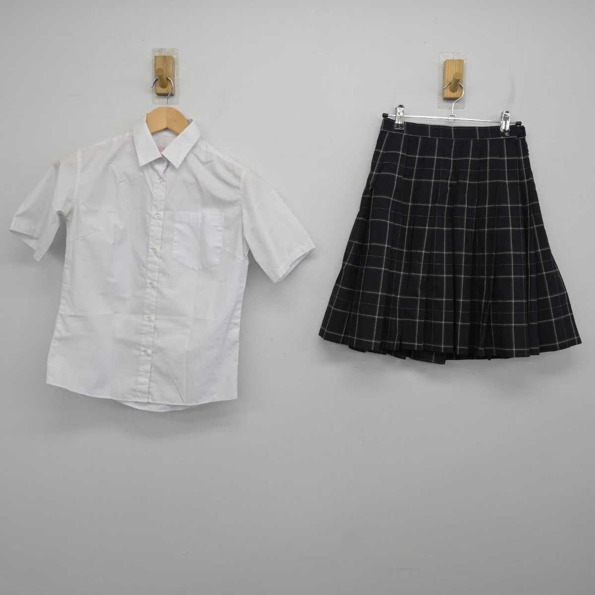 【中古】東京都 南平高等学校 女子制服 2点 (シャツ・スカート) sf058752