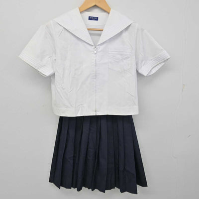 【中古】徳島県 徳島市南部中学校 女子制服 2点 (セーラー服・スカート) sf058756