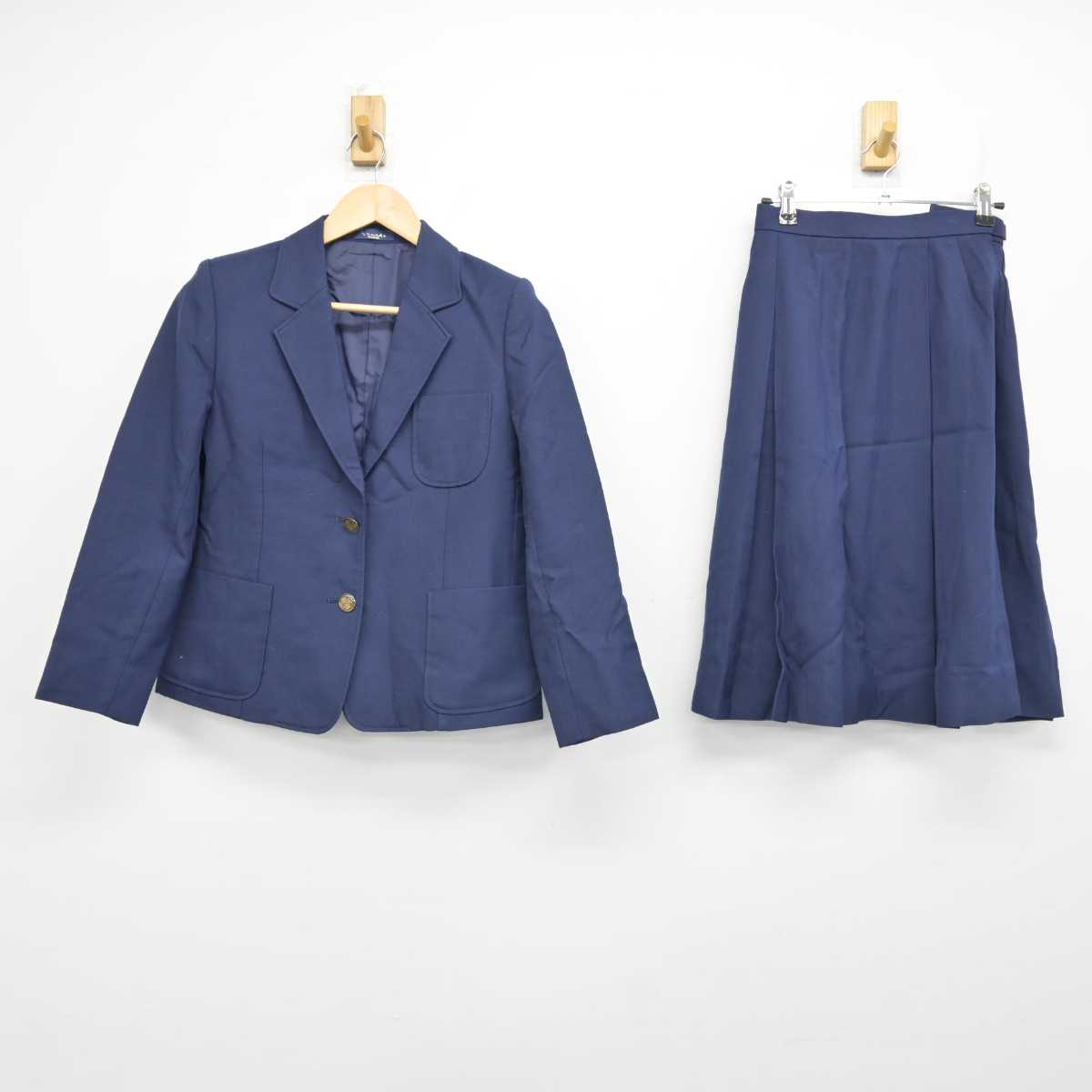 【中古】静岡県 籠上中学校 女子制服 2点 (ブレザー・スカート) sf058768