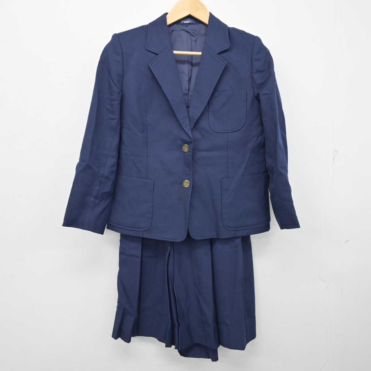 【中古】静岡県 籠上中学校 女子制服 2点 (ブレザー・スカート) sf058769