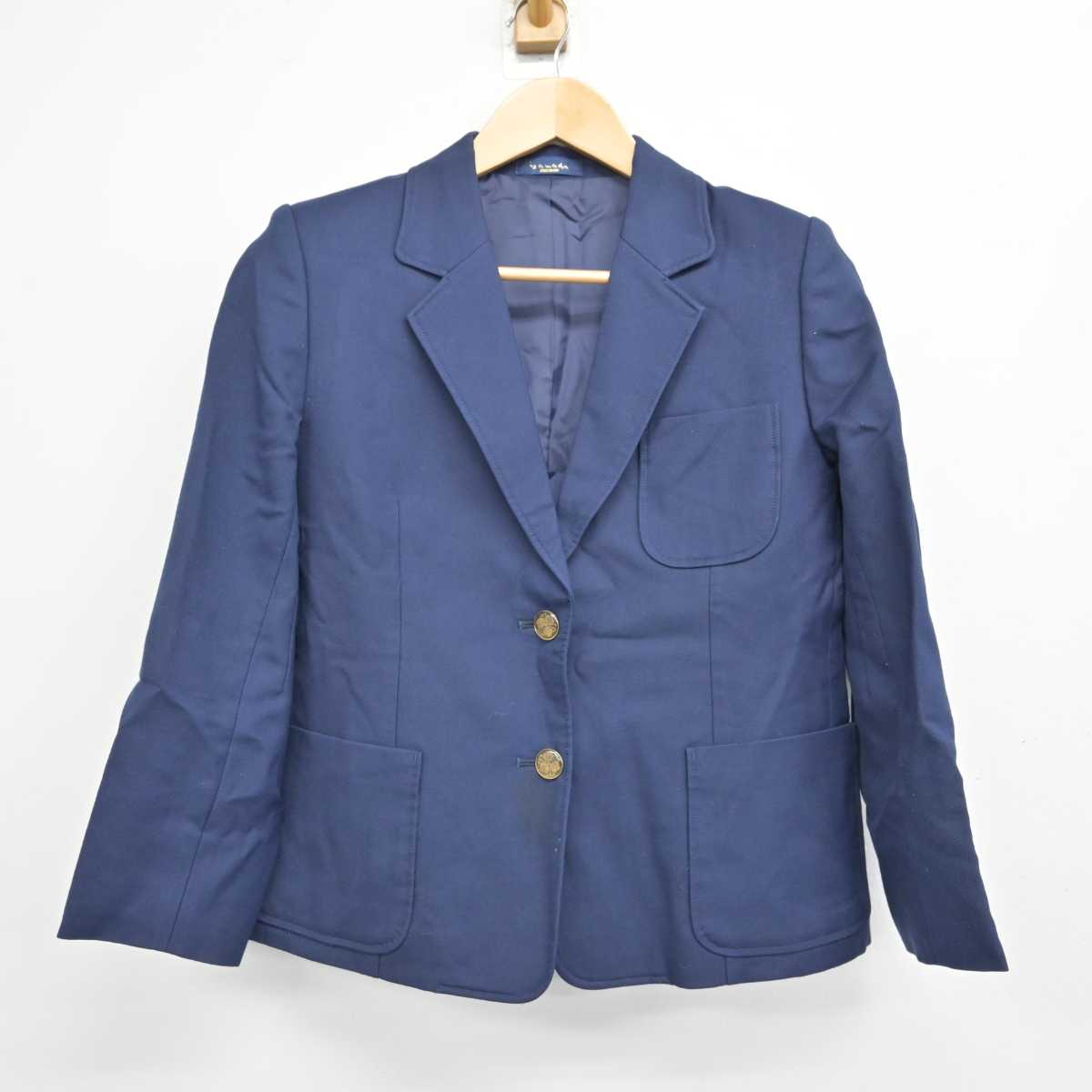 【中古】静岡県 籠上中学校 女子制服 2点 (ブレザー・スカート) sf058769