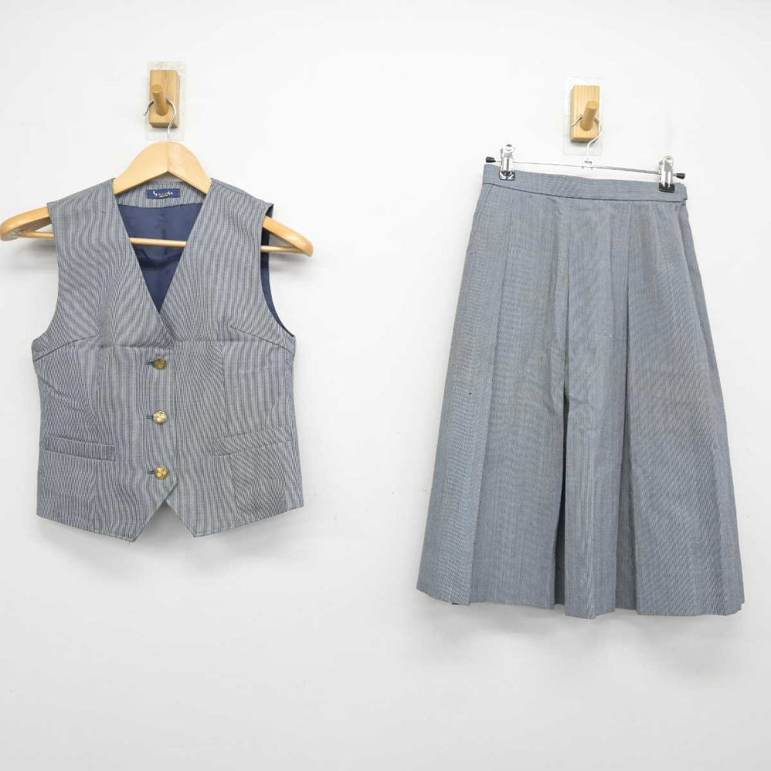 中古】静岡県 籠上中学校 女子制服 2点 (ベスト・スカート) sf058771 | 中古制服通販パレイド