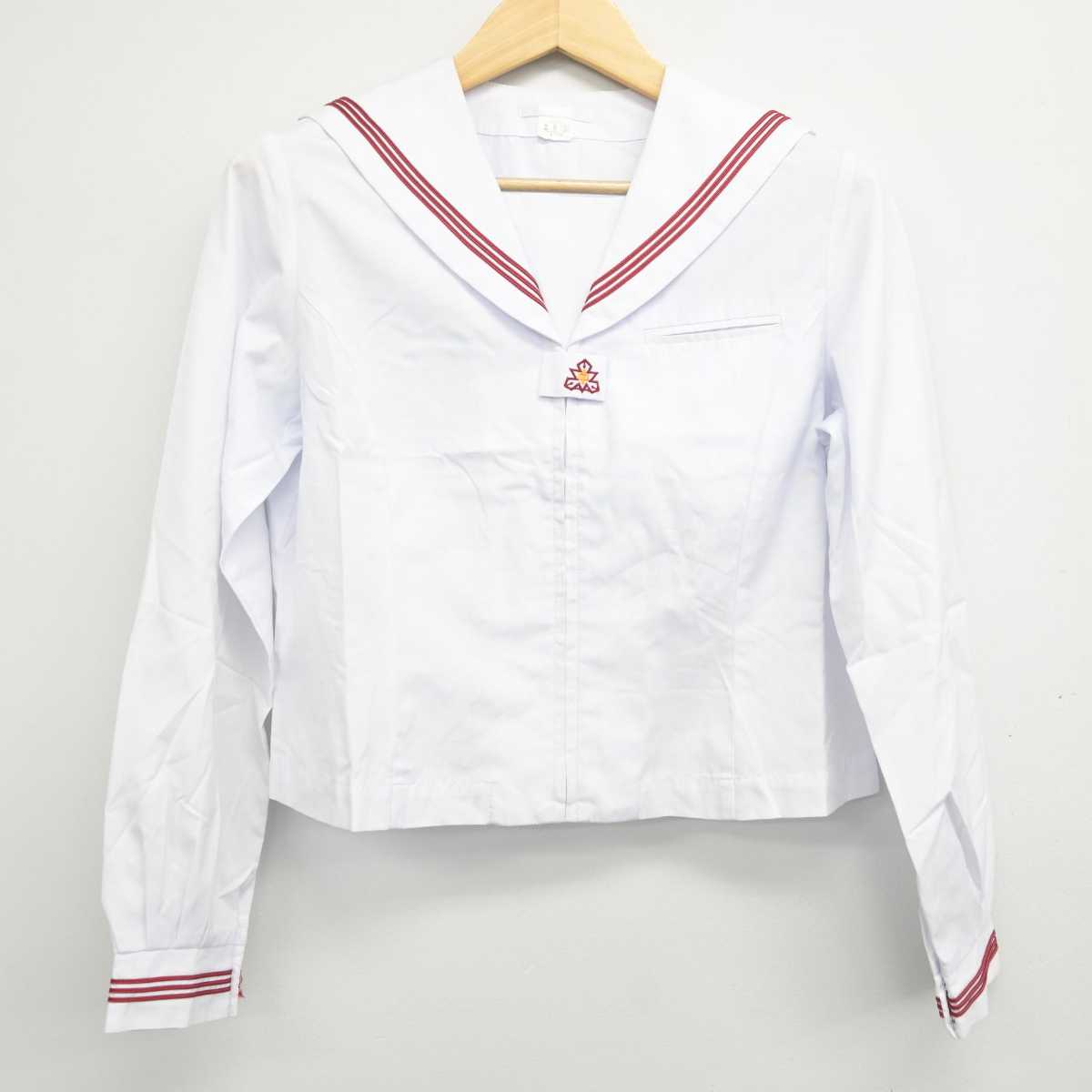 【中古】秋田県 本荘北中学校 女子制服 3点 (セーラー服・スカート) sf058775