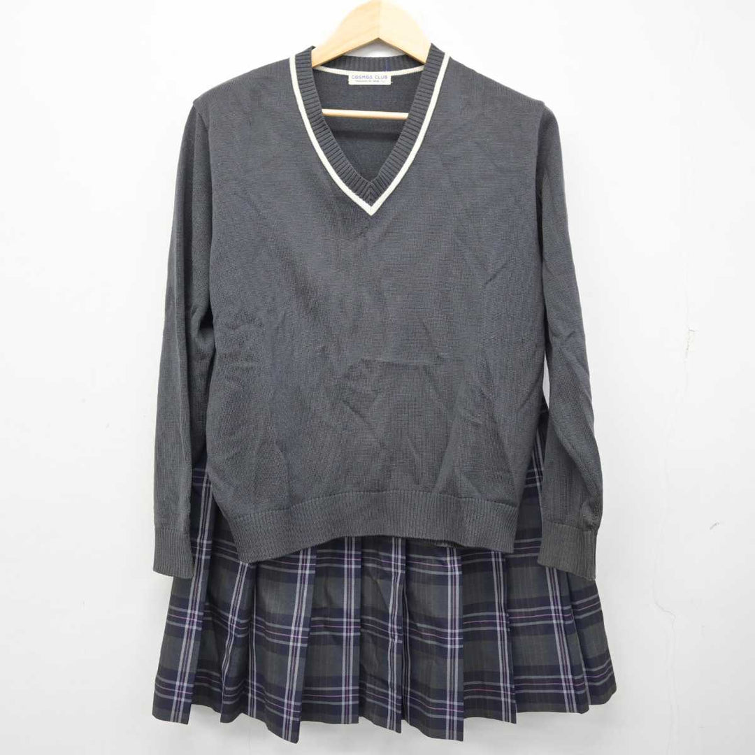 【中古】北海道 北海道札幌あすかぜ高等学校 女子制服 4点 (ブレザー・ニット・スカート) sf058777 | 中古制服通販パレイド