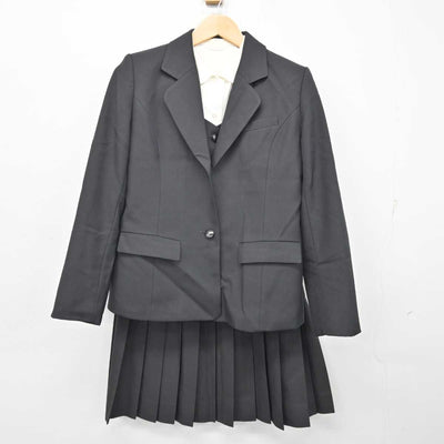 【中古】群馬県 太田女子高等学校 女子制服 4点 (ブレザー・ベスト・シャツ・スカート) sf058781