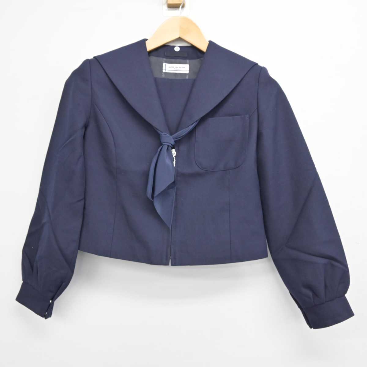 【中古】岐阜県 中山中学校 女子制服 3点 (セーラー服・スカート) sf058783