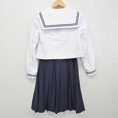 【中古】岐阜県 中山中学校 女子制服 2点 (セーラー服・スカート) sf058785