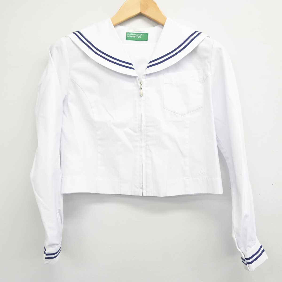 【中古】岐阜県 中山中学校 女子制服 2点 (セーラー服・スカート) sf058785