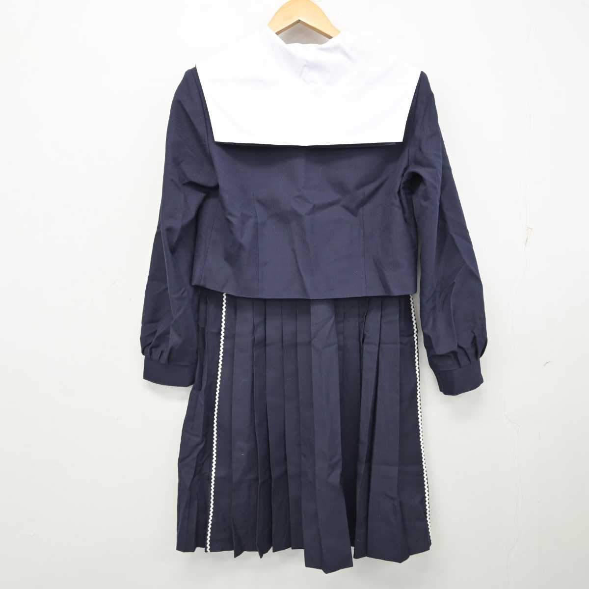 【中古】愛知県 汐路中学校 女子制服 4点 (セーラー服・セーラー服・スカート) sf058786