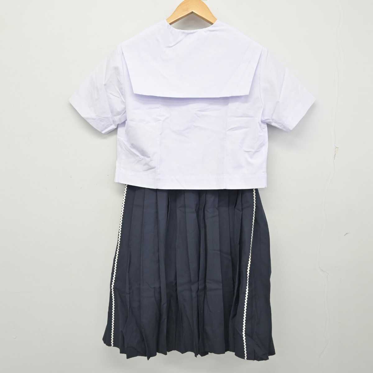 【中古】愛知県 汐路中学校  女子制服 2点 (セーラー服・スカート) sf058787