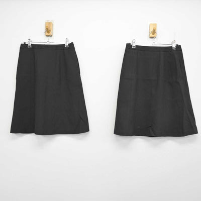 【中古】 事務服 女子制服 4点 (ブラウス・スカート) sf058797