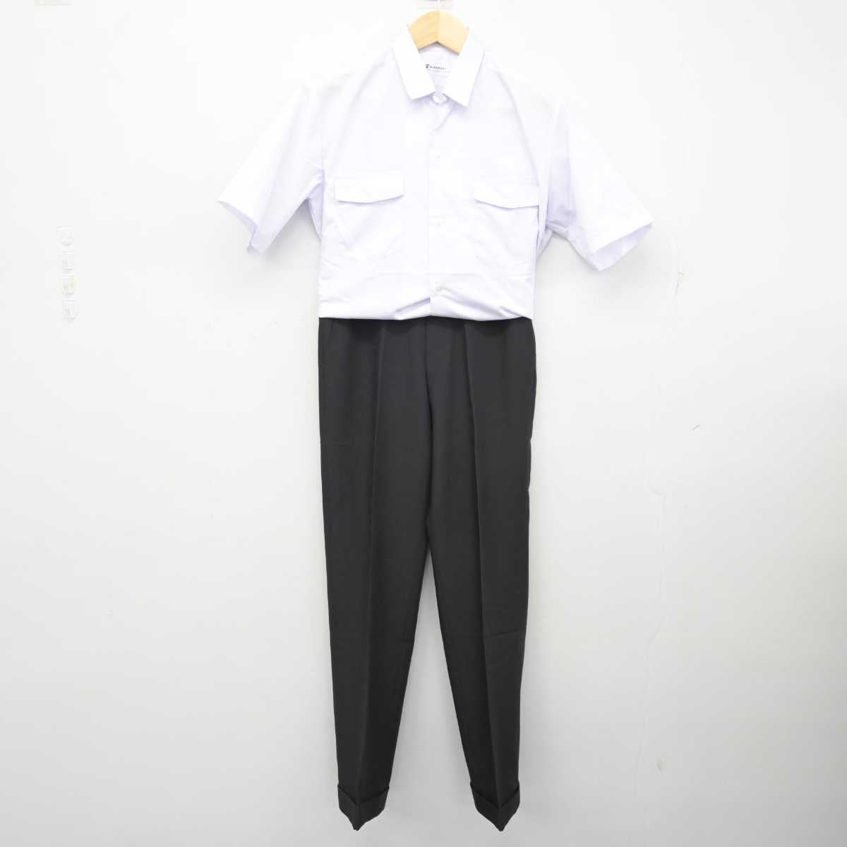 【中古】大阪府 今市中学校 男子制服 2点 (シャツ・ズボン) sf058805