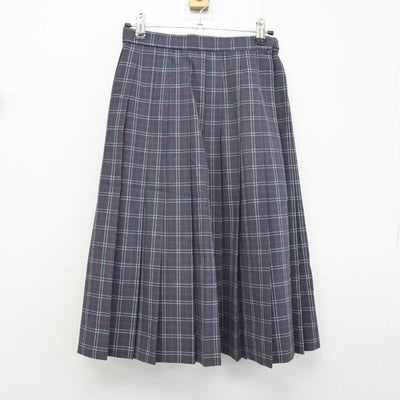 【中古】東京都 冨士見台中学校 女子制服 2点 (ニットベスト・スカート) sf058813