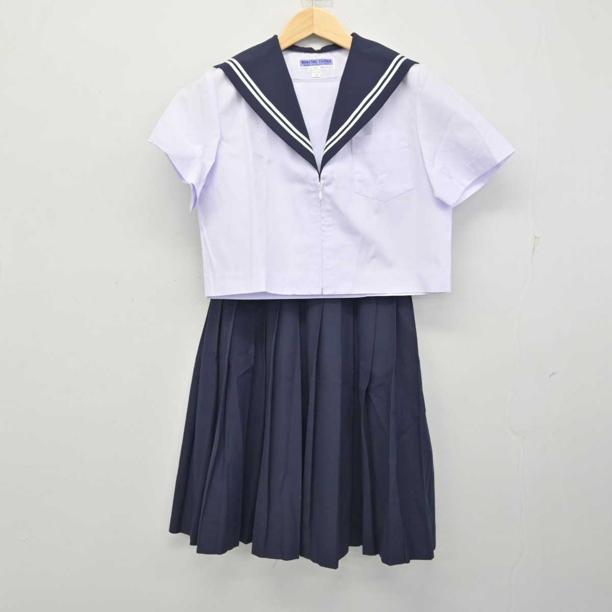 【中古】愛知県 師勝中学校 女子制服 3点 (セーラー服・スカート) sf058831