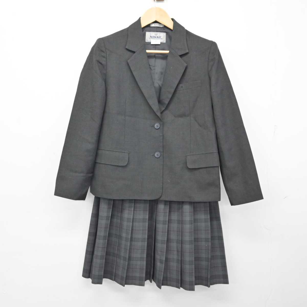 【中古】岐阜県 済美高等学校 女子制服 4点 (ブレザー・スカート・スカート) sf058833