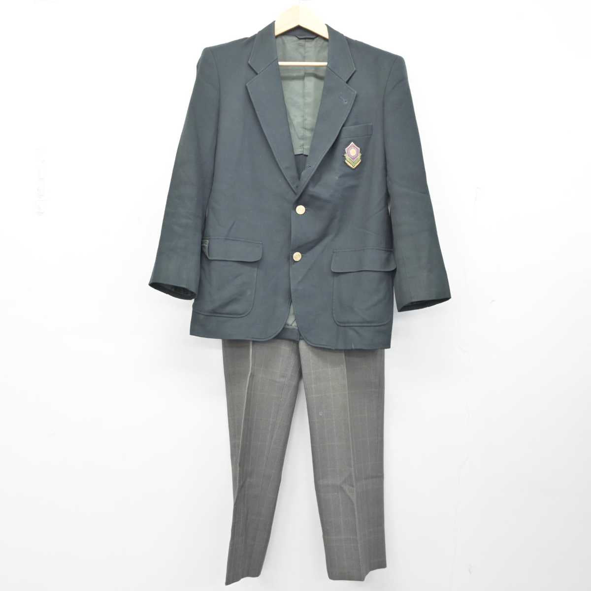 【中古】愛知県 愛知工業高等学校 男子制服 2点 (ブレザー・ズボン) sf058834