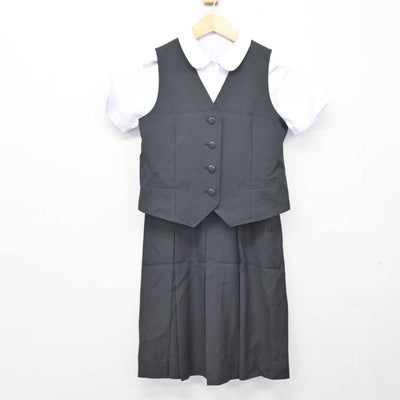 【中古】群馬県 桐生市立商業高等学校 女子制服 3点 (ベスト・シャツ・スカート) sf058838