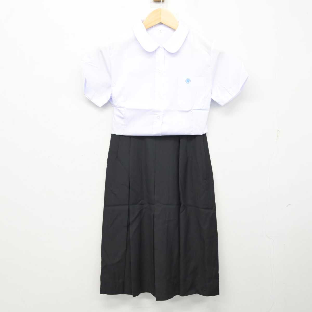 【中古】群馬県 桐生市立商業高等学校 女子制服 3点 (ベスト・シャツ・スカート) sf058838