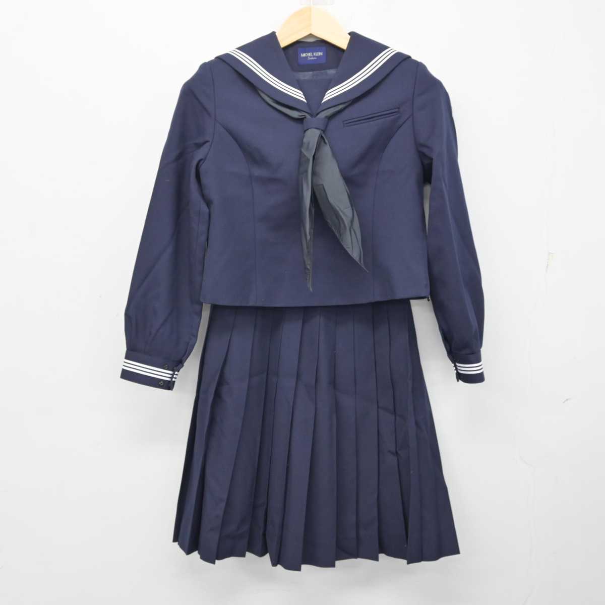 【中古】北海道 共栄中学校 女子制服 3点 (セーラー服・スカート) sf058840