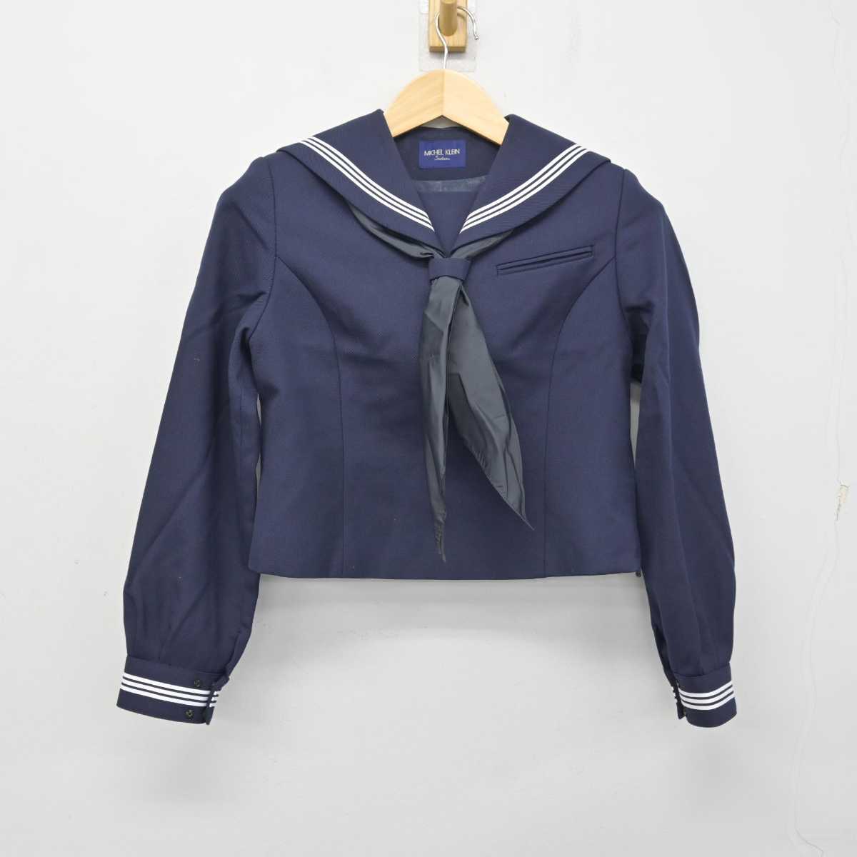 【中古】北海道 共栄中学校 女子制服 3点 (セーラー服・スカート) sf058840