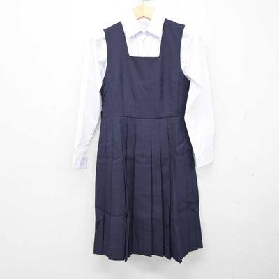 【中古】東京都 羽村第一中学校 女子制服 4点 (ブレザー・シャツ・ジャンパースカート) sf058844