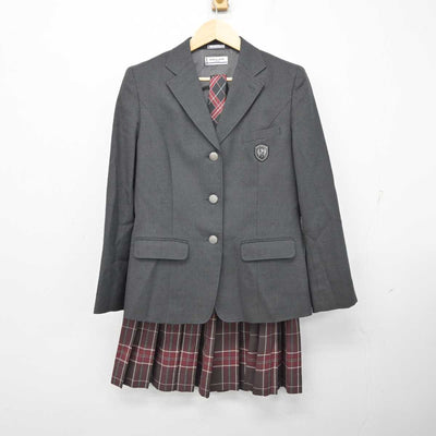 【中古】愛知県 清林館高等学校 女子制服 4点 (ブレザー・スカート) sf058851