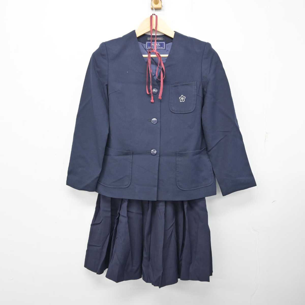 【中古】埼玉県 蓮田中学校 女子制服 4点 (ブレザー・ベスト・スカート) sf058852