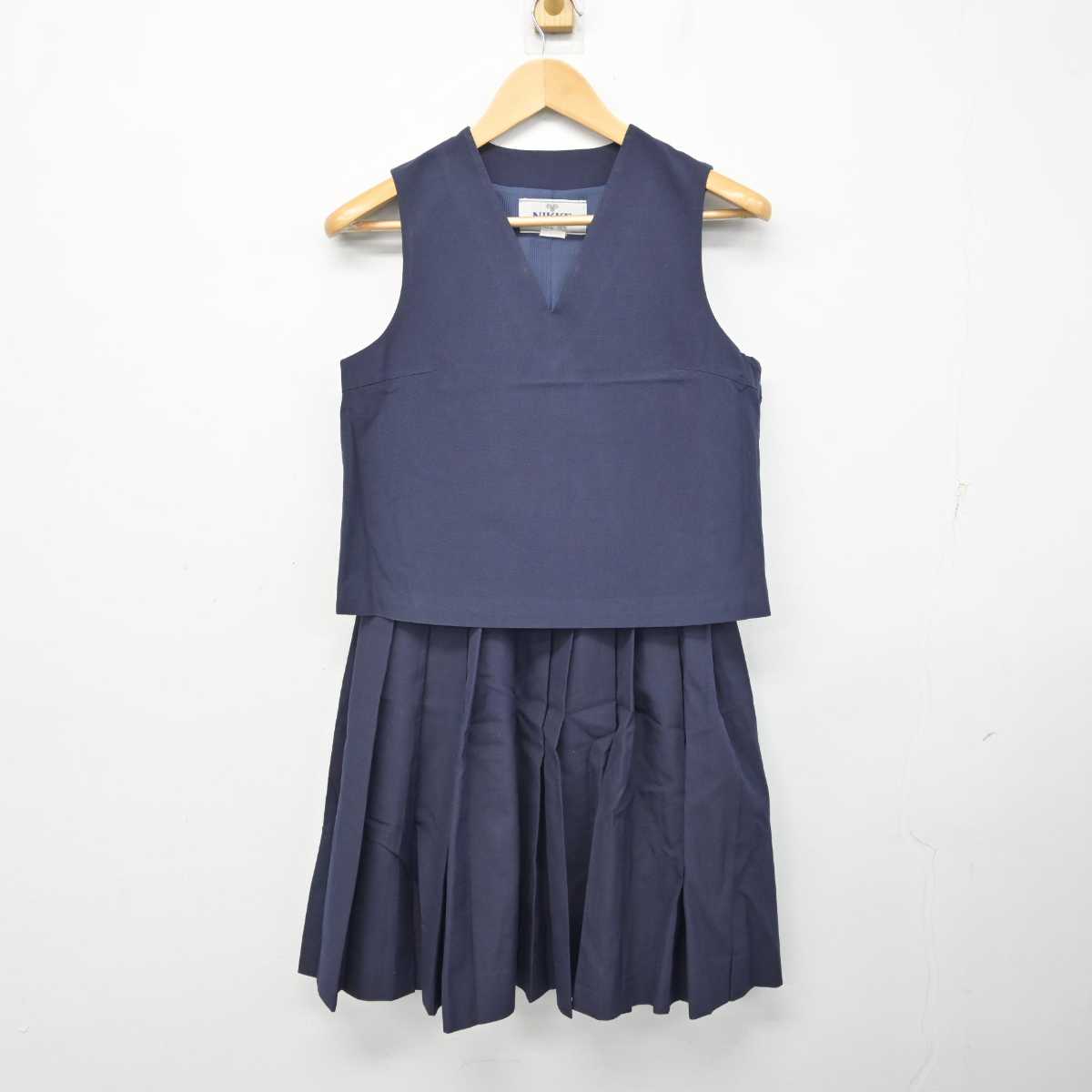 【中古】埼玉県 蓮田中学校 女子制服 2点 (ベスト・スカート) sf058853