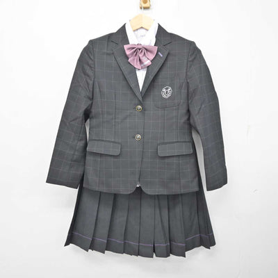 【中古】大阪府 宣真高等学校 女子制服 5点 (ブレザー・ニット・シャツ・スカート) sf058861