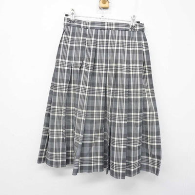 【中古】埼玉県 本庄東高等学校 女子制服 4点 (ニットベスト・シャツ・スカート) sf058864