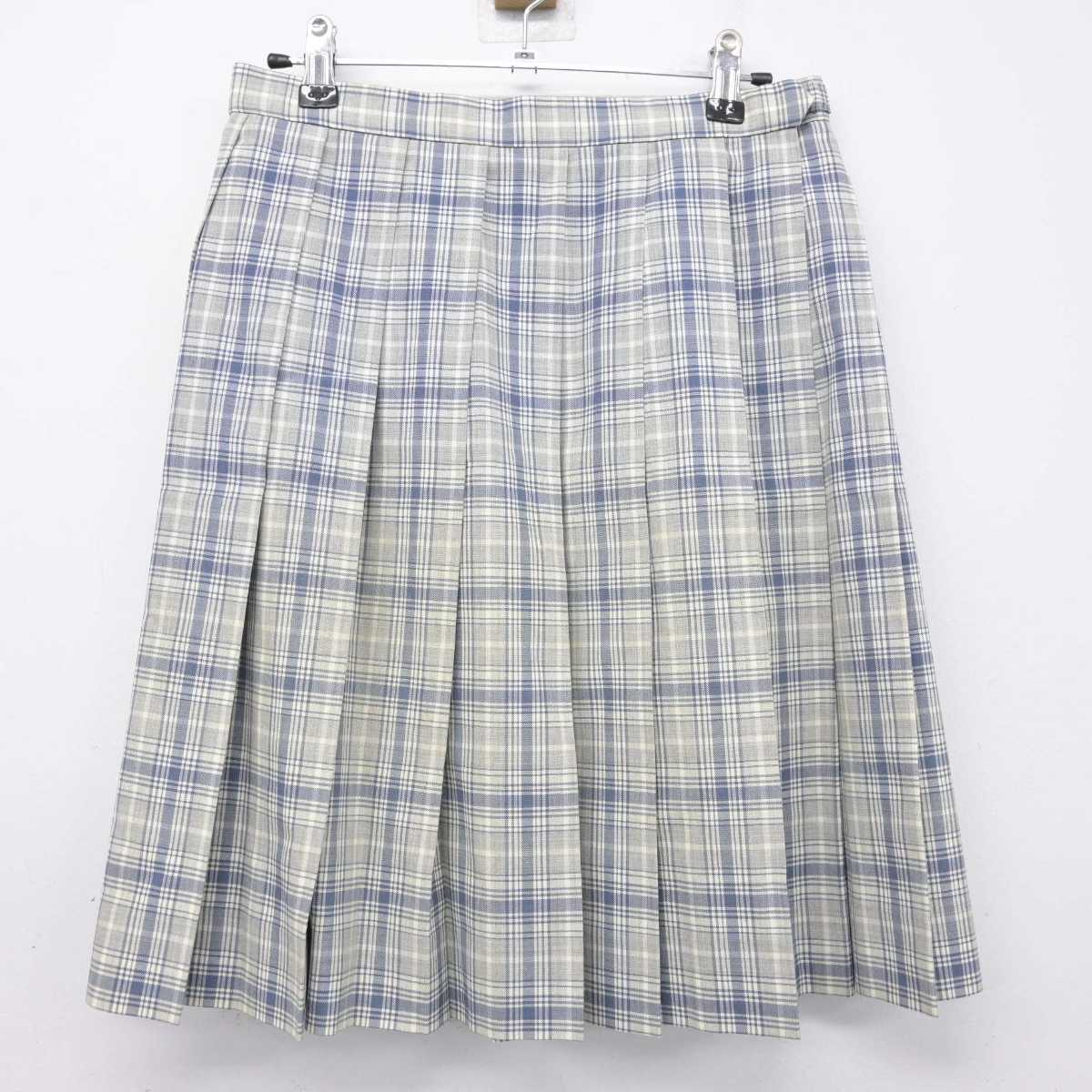 【中古】東京都 日本大学第二高等学校 女子制服 4点 (ニットベスト・シャツ・スカート) sf058900